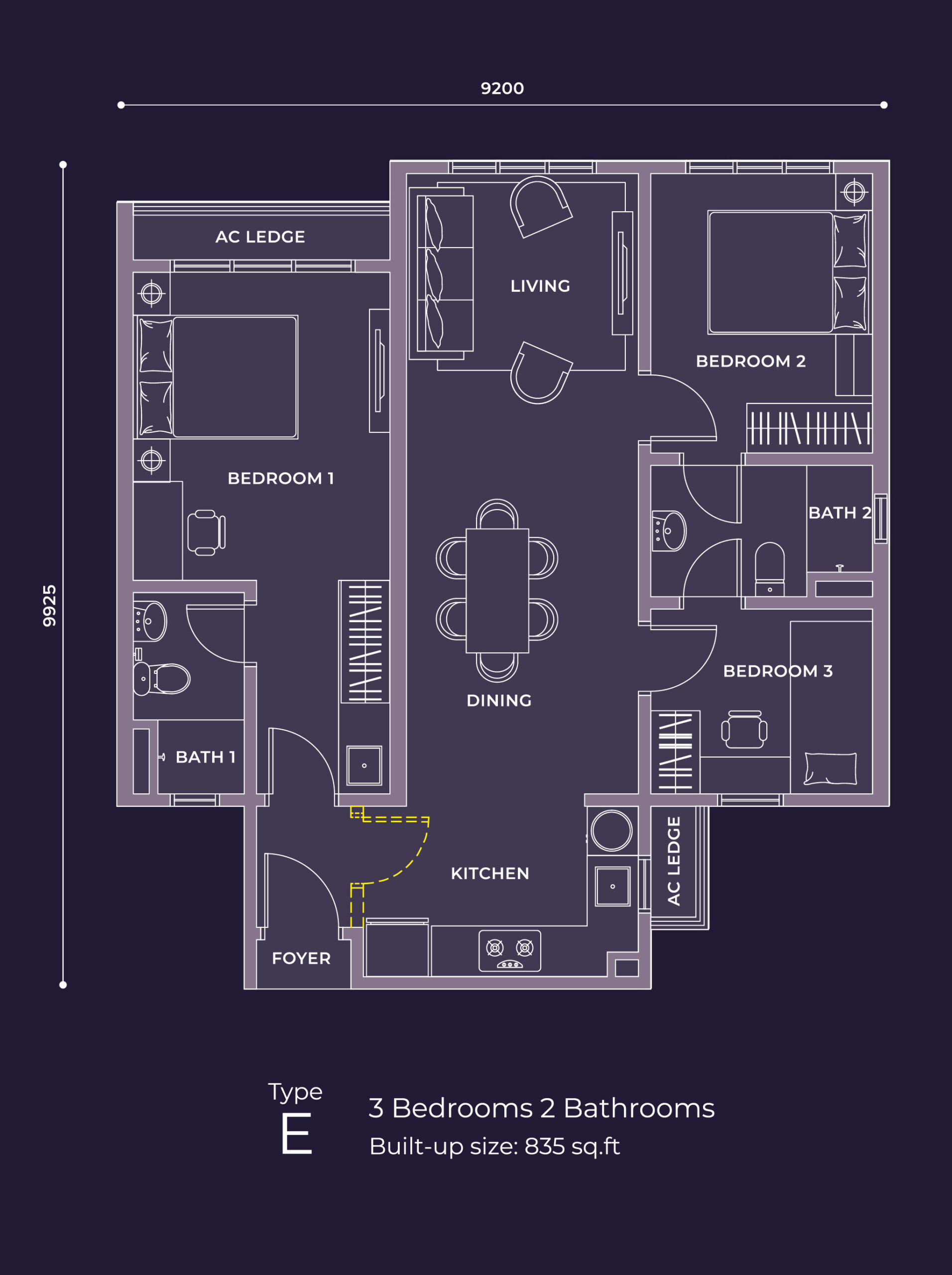 Type E Floor Plan
